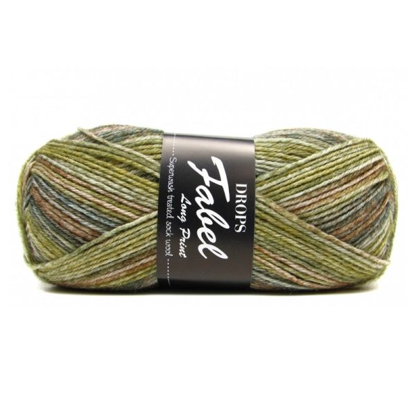 Drops - Fabel - Long Print - 650 Forest Green